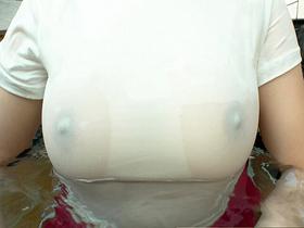 おっぱい弄るとすぐに濡れる敏感チクビ巨乳お姉さん　サンプル画像05
